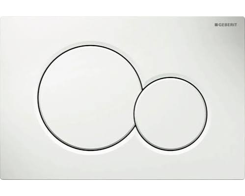 Geberit Sigma01 bedieningsplaat round voor 2-toets spoeling, afdekplaat en toetsen